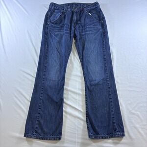 Levis 527 Slim Bootcut Jeans Medium Wash Blue Denim 32x30 Low Rise Womens